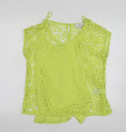 Womens UK Size 10 NEXT Green Basic Blouse