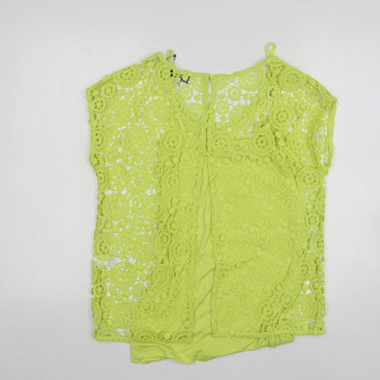 Womens UK Size 10 NEXT Green Basic Blouse