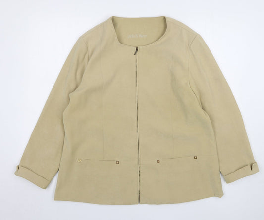 Womens UK Size XL Joella Di Marco Beige Jacket