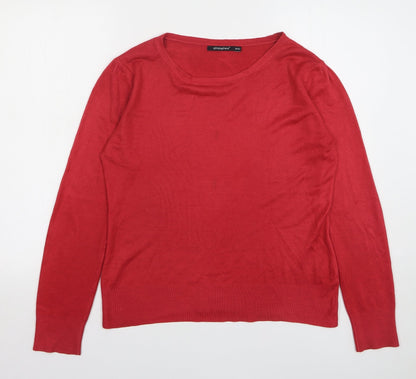 Womens UK Size 14 Atmosphere Red Pullover Jumper