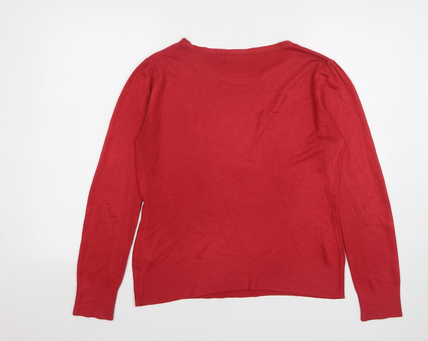 Womens UK Size 14 Atmosphere Red Pullover Jumper