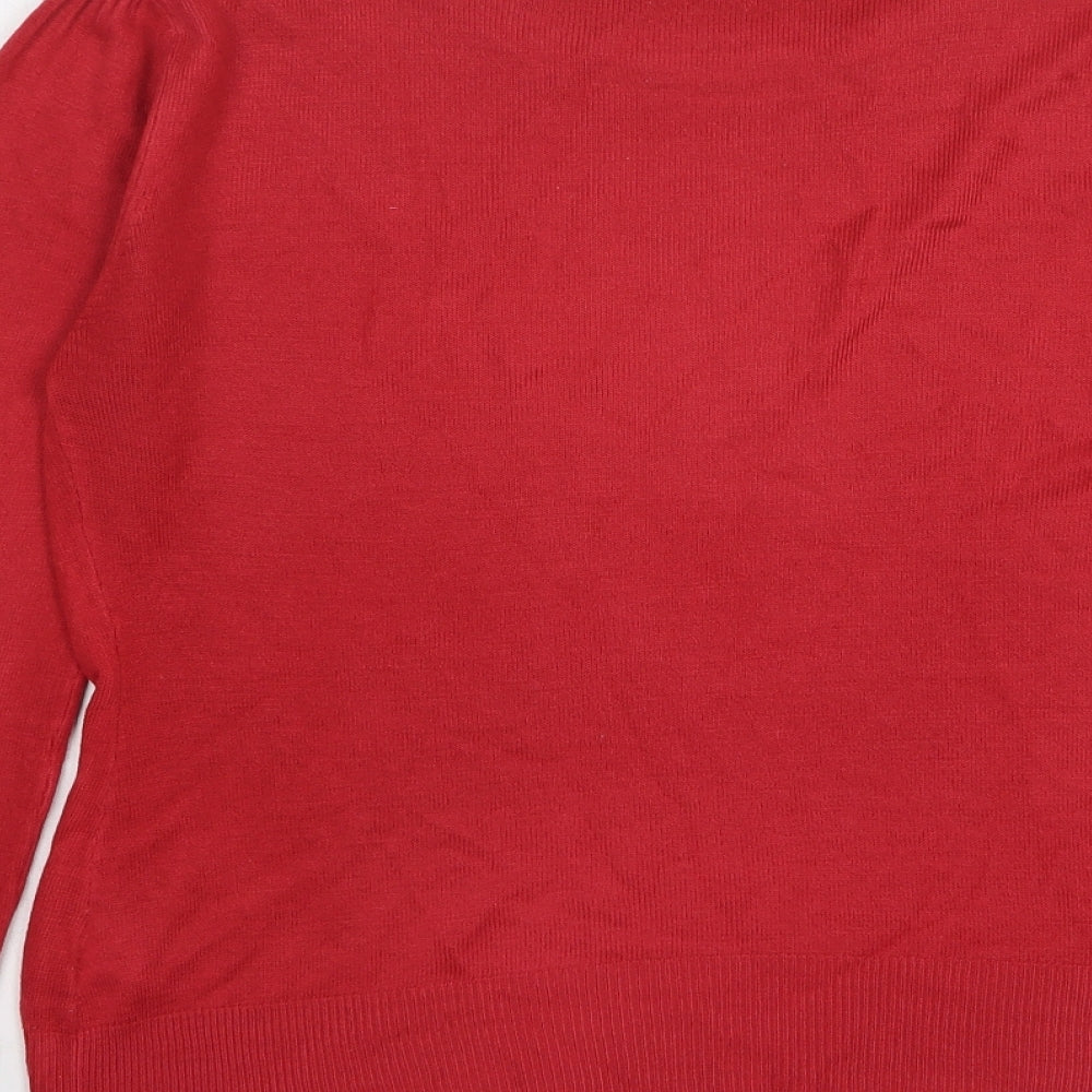 Womens UK Size 14 Atmosphere Red Pullover Jumper