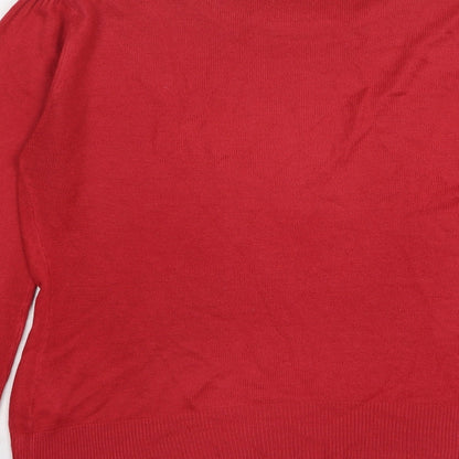 Womens UK Size 14 Atmosphere Red Pullover Jumper