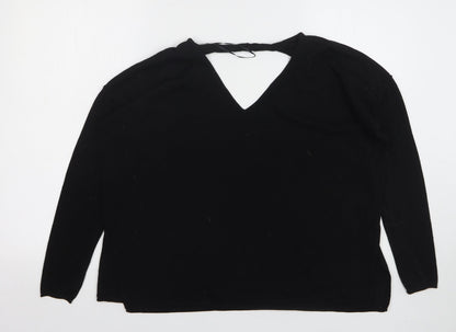 Womens UK Size 10 River Island Black Pullover Jumper