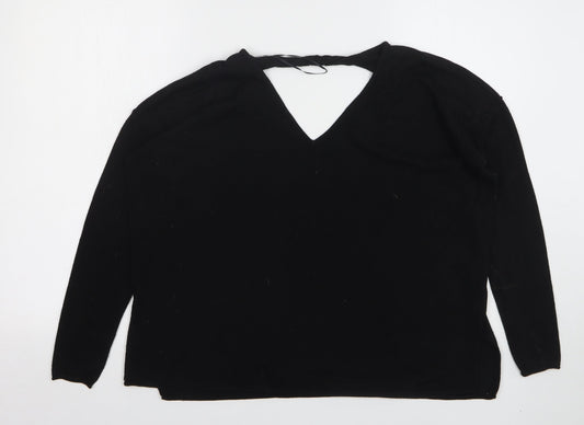 Womens UK Size 10 River Island Black Pullover Jumper