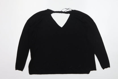 Womens UK Size 10 River Island Black Pullover Jumper