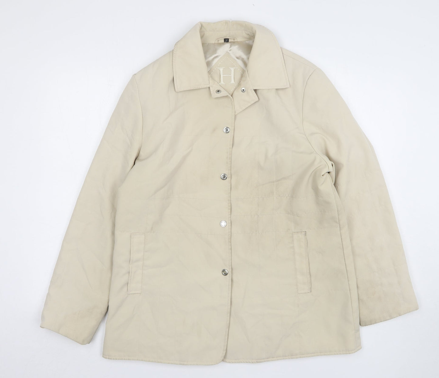Womens UK Size 12 Preworn Beige Jacket