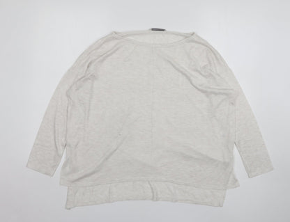 George Womens Beige Round Neck Polyester Pullover Jumper Size 10