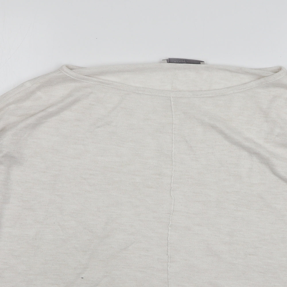 George Womens Beige Round Neck Polyester Pullover Jumper Size 10