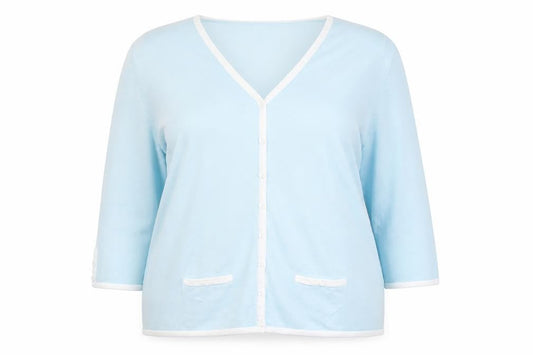 Womens UK Size 18 Agenda Blue Cardigan Jumper