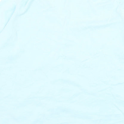 Agenda Womens Blue Round Neck Ramie Cardigan Jumper Size 18