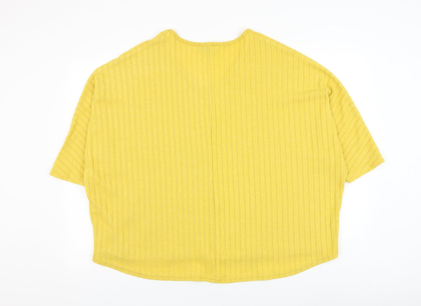 Womens UK Size L New Look Yellow Pullover Jumper