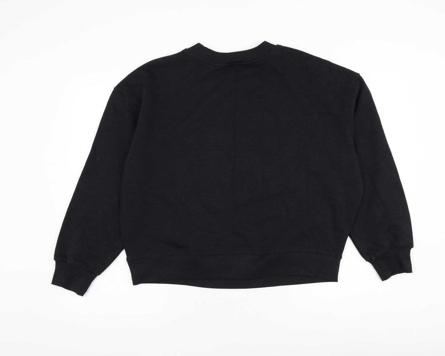 TU Womens Black Cotton Pullover Sweatshirt Size S Pullover - Star