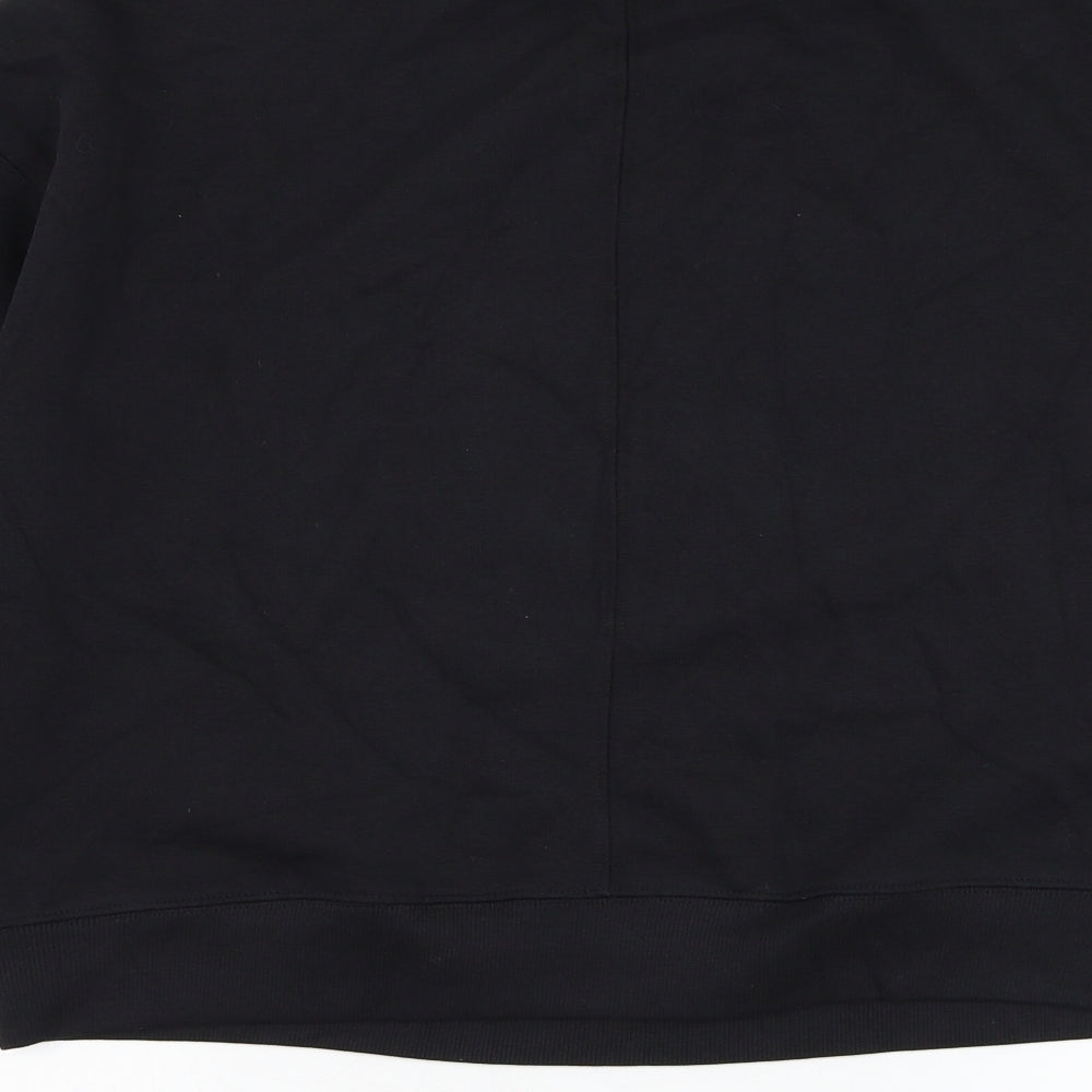 TU Womens Black Cotton Pullover Sweatshirt Size S Pullover - Star