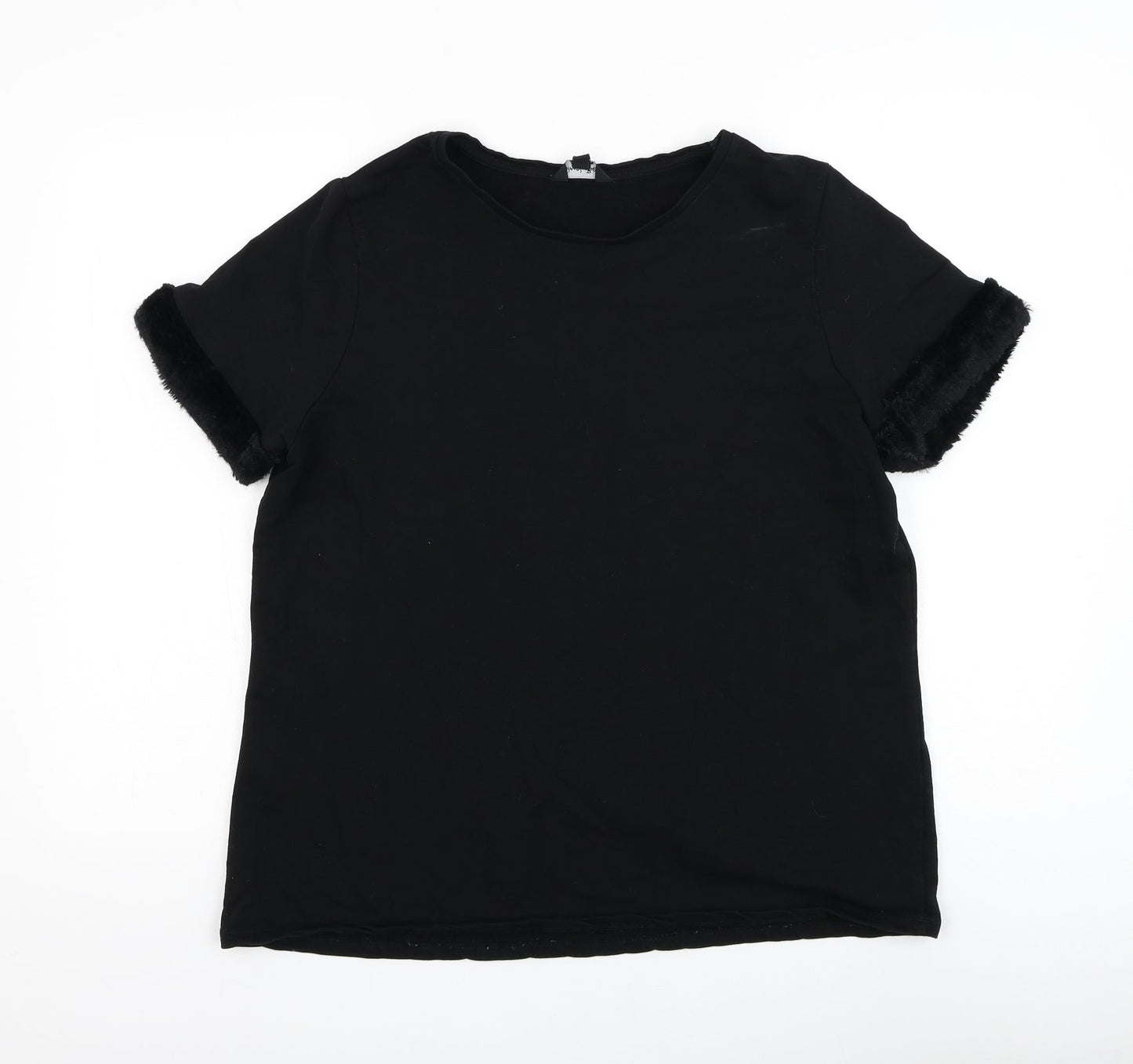 Womens UK Size 16 Simply Be Black Basic T-Shirt