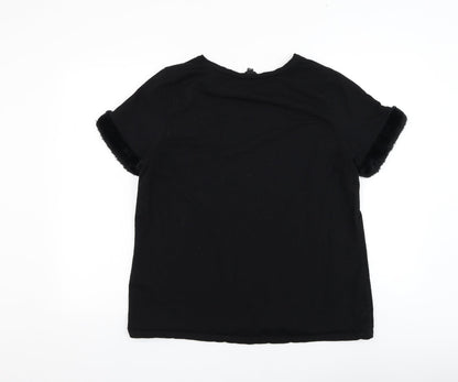 Womens UK Size 16 Simply Be Black Basic T-Shirt