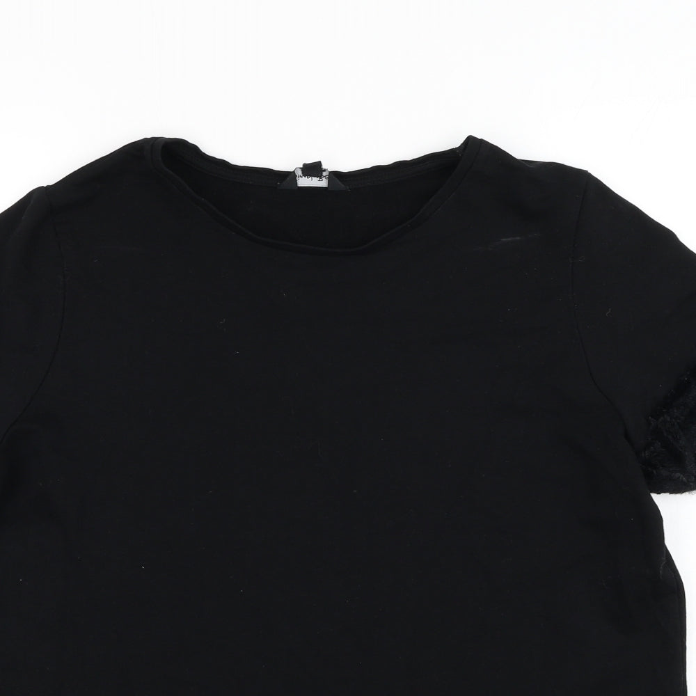 Womens UK Size 16 Simply Be Black Basic T-Shirt