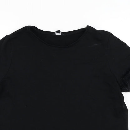 Womens UK Size 16 Simply Be Black Basic T-Shirt