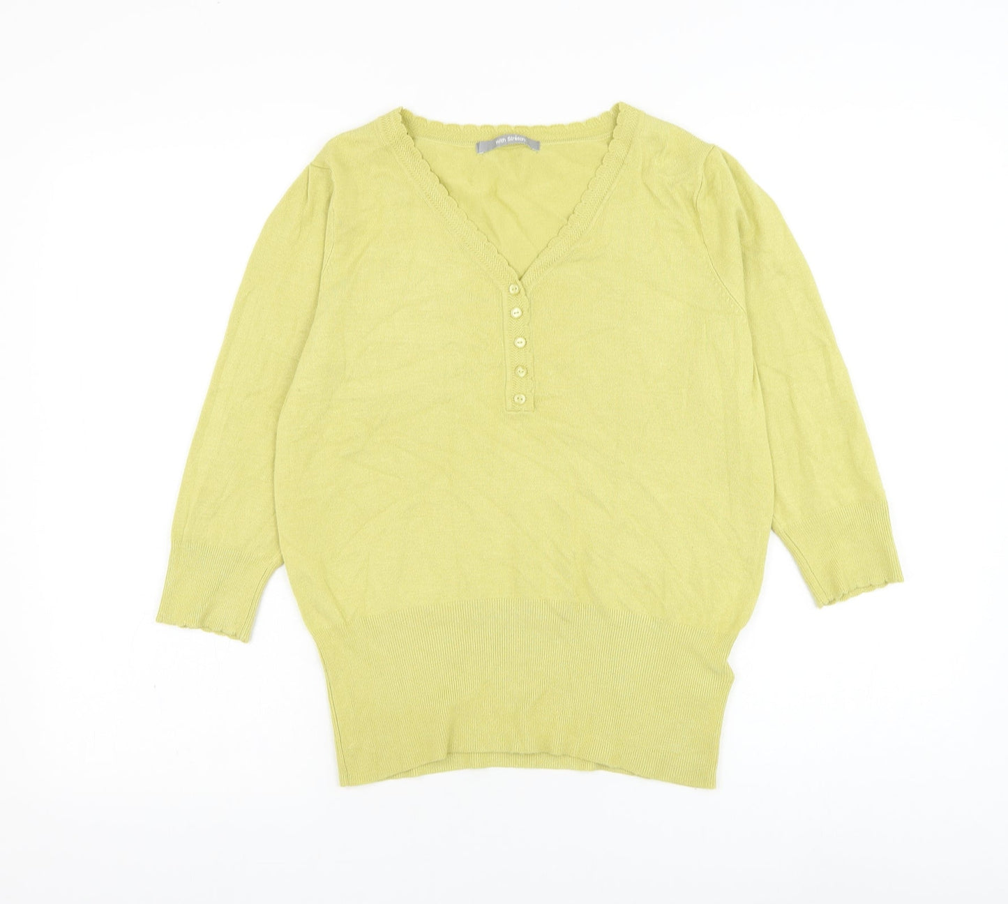 Womens UK Size 14 Marks and Spencer Green Pullover Jumper