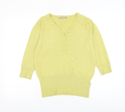 Womens UK Size 14 Marks and Spencer Green Pullover Jumper
