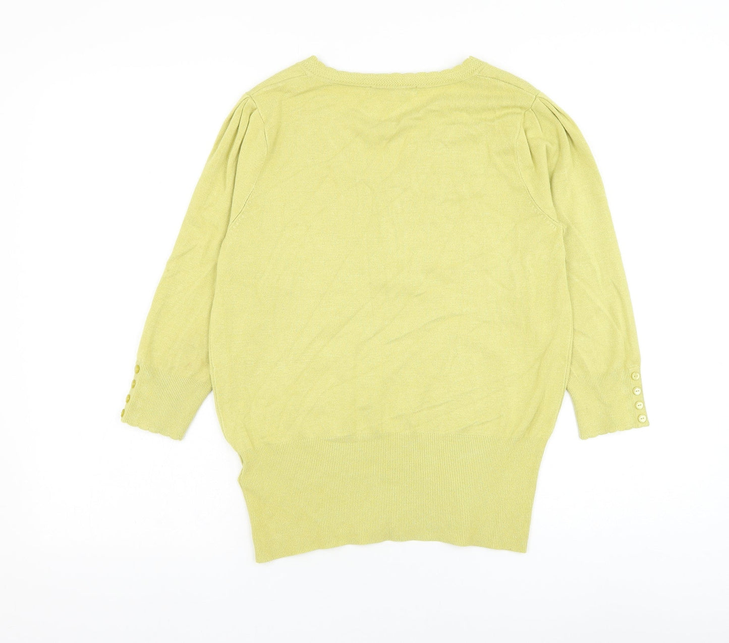 Womens UK Size 14 Marks and Spencer Green Pullover Jumper