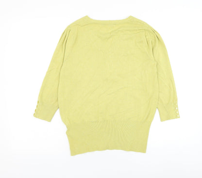 Womens UK Size 14 Marks and Spencer Green Pullover Jumper