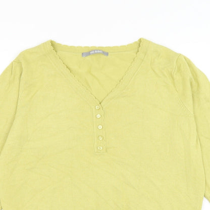 Womens UK Size 14 Marks and Spencer Green Pullover Jumper