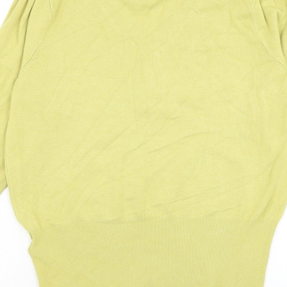 Womens UK Size 14 Marks and Spencer Green Pullover Jumper