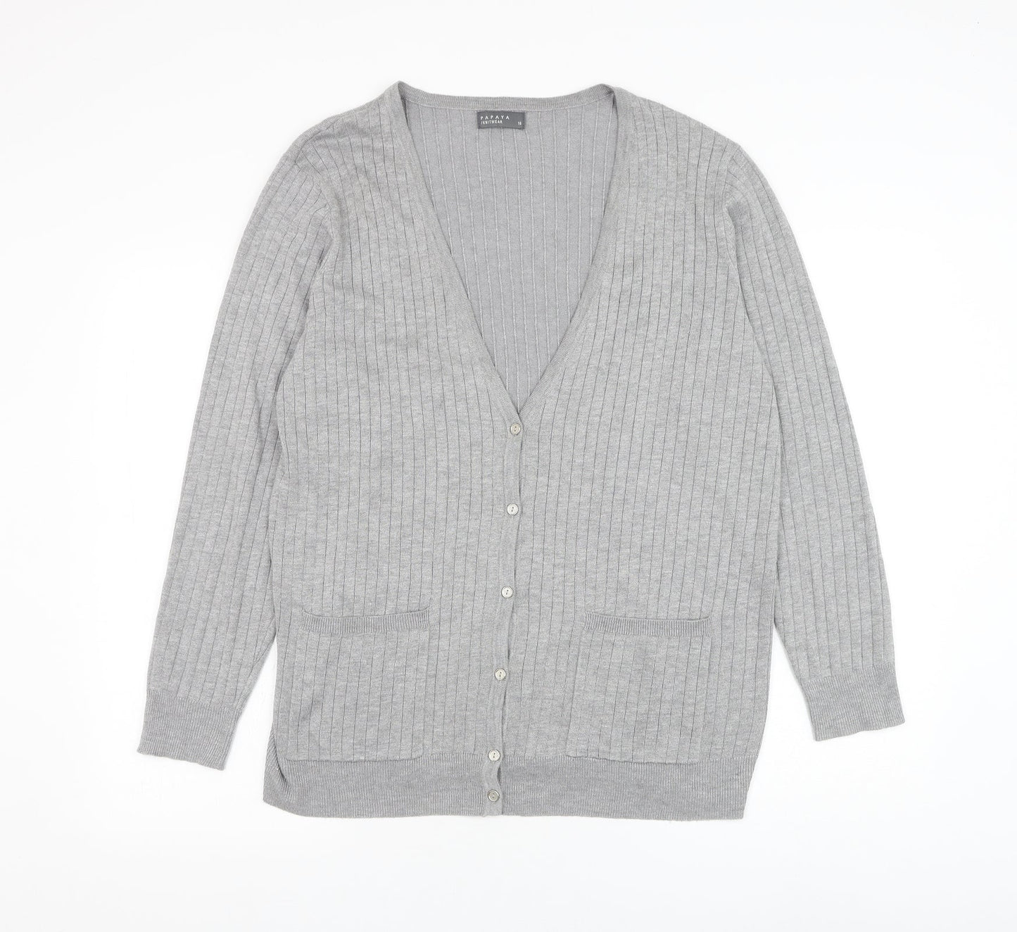 Womens UK Size 16 Papaya Grey  Jumper