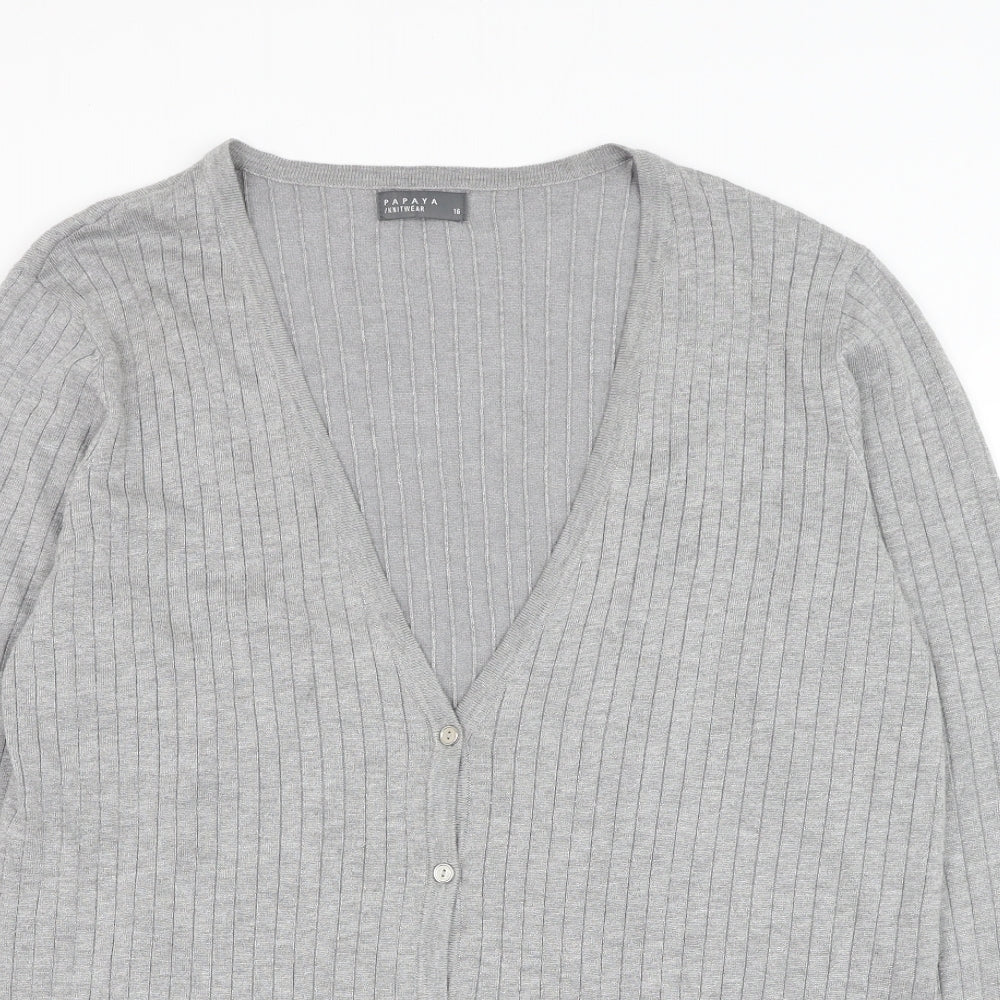 Womens UK Size 16 Papaya Grey  Jumper