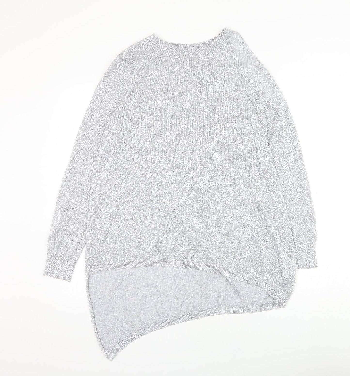 Womens UK Size 12 River Island Silver Pullover Jumper