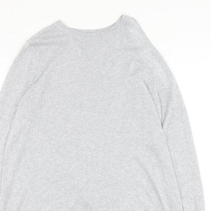Womens UK Size 12 River Island Silver Pullover Jumper