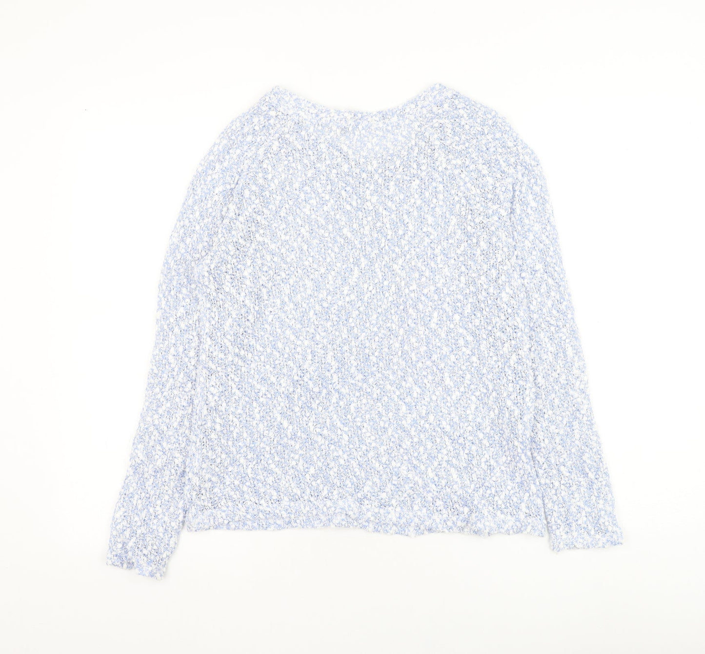 George Womens Blue Round Neck Polyester Pullover Jumper Size 10