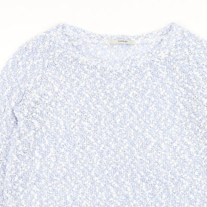 George Womens Blue Round Neck Polyester Pullover Jumper Size 10