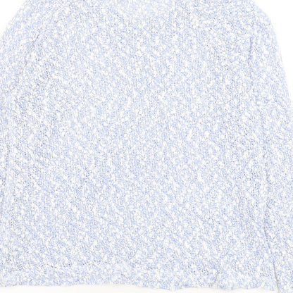 George Womens Blue Round Neck Polyester Pullover Jumper Size 10