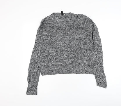 Womens UK Size S Divided by H&M Black Pullover Jumper