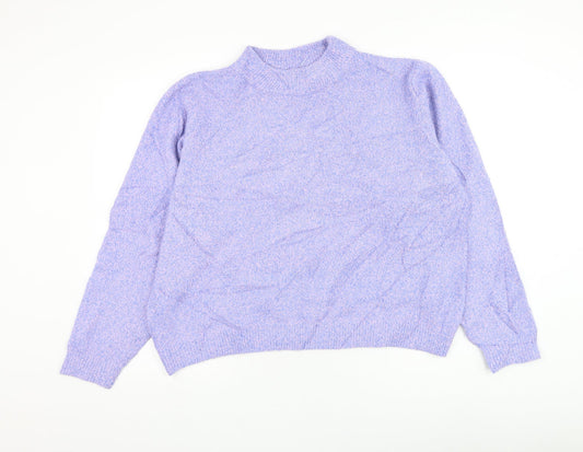 Womens UK Size S Zara Purple Pullover Jumper