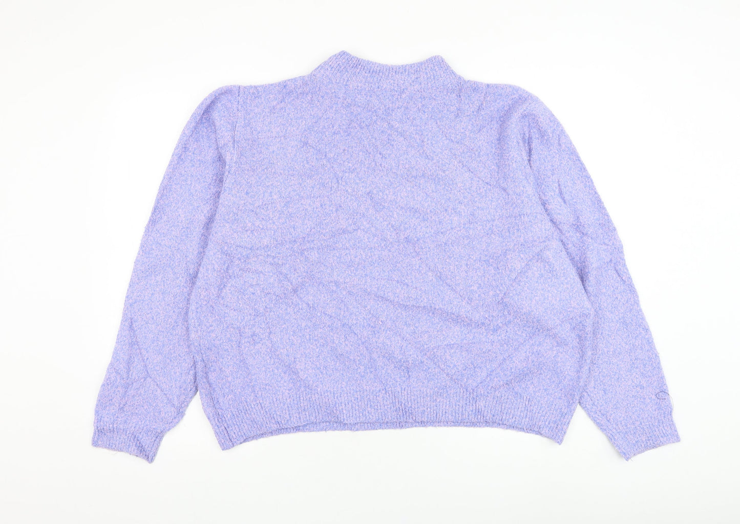 Womens UK Size S Zara Purple Pullover Jumper
