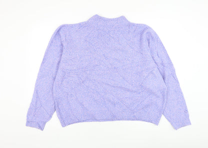 Womens UK Size S Zara Purple Pullover Jumper