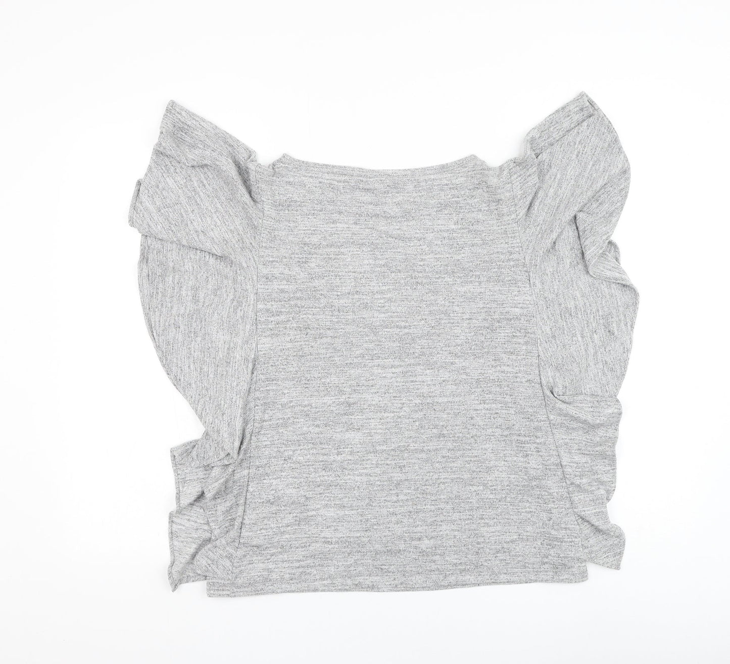 Gap Womens Grey Round Neck Polyester Pullover Jumper Size S