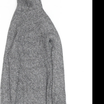 Womens UK Size XS Bershka Grey Pullover Jumper