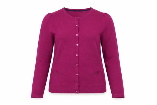 Womens UK Size 10 John Lewis Purple Cardigan Jumper