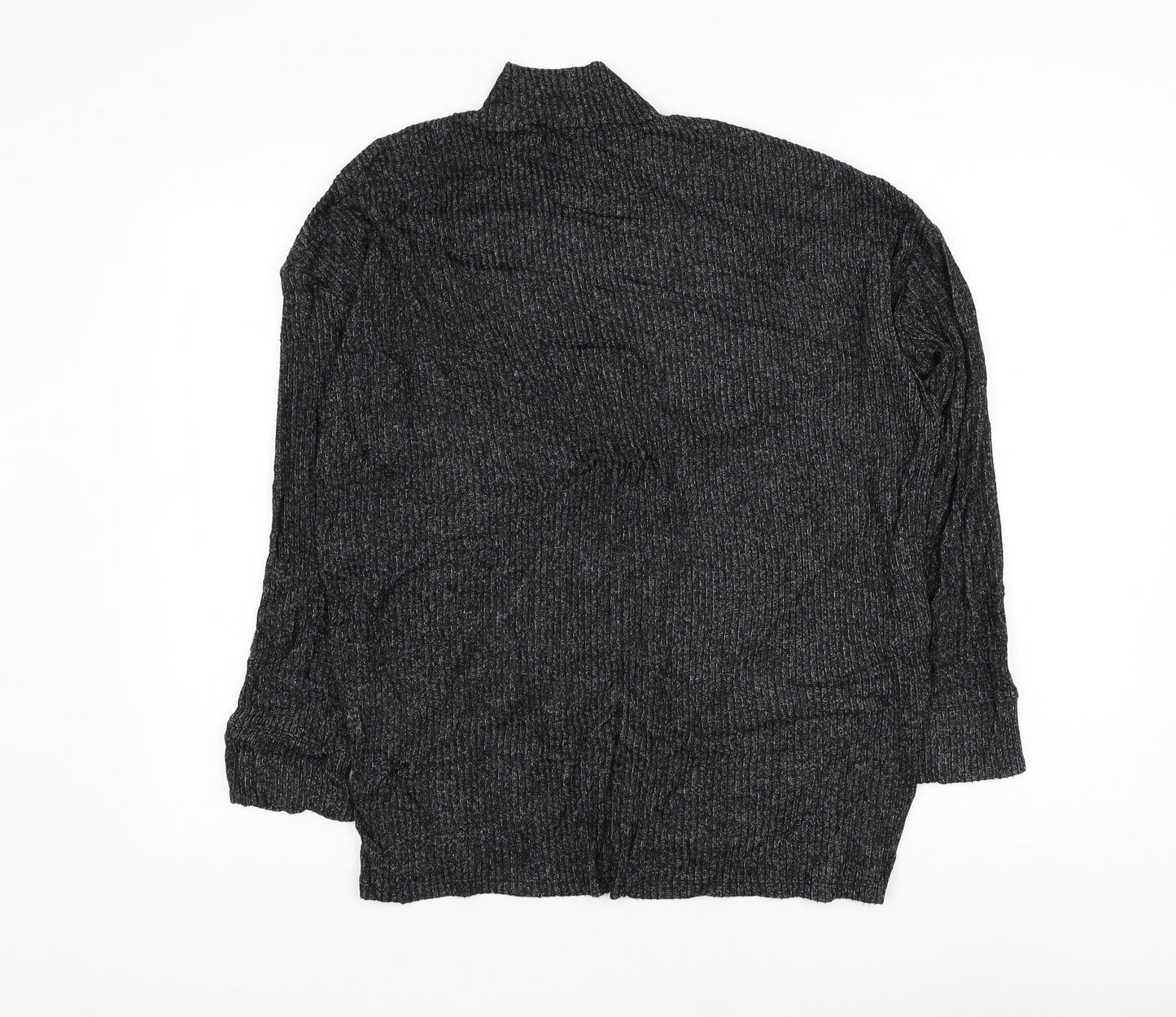 F&F Womens Black Mock Neck Viscose Pullover Jumper Size XS