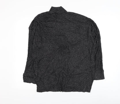 F&F Womens Black Mock Neck Viscose Pullover Jumper Size XS