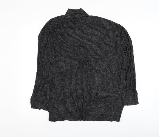 F&F Womens Black Mock Neck Viscose Pullover Jumper Size XS