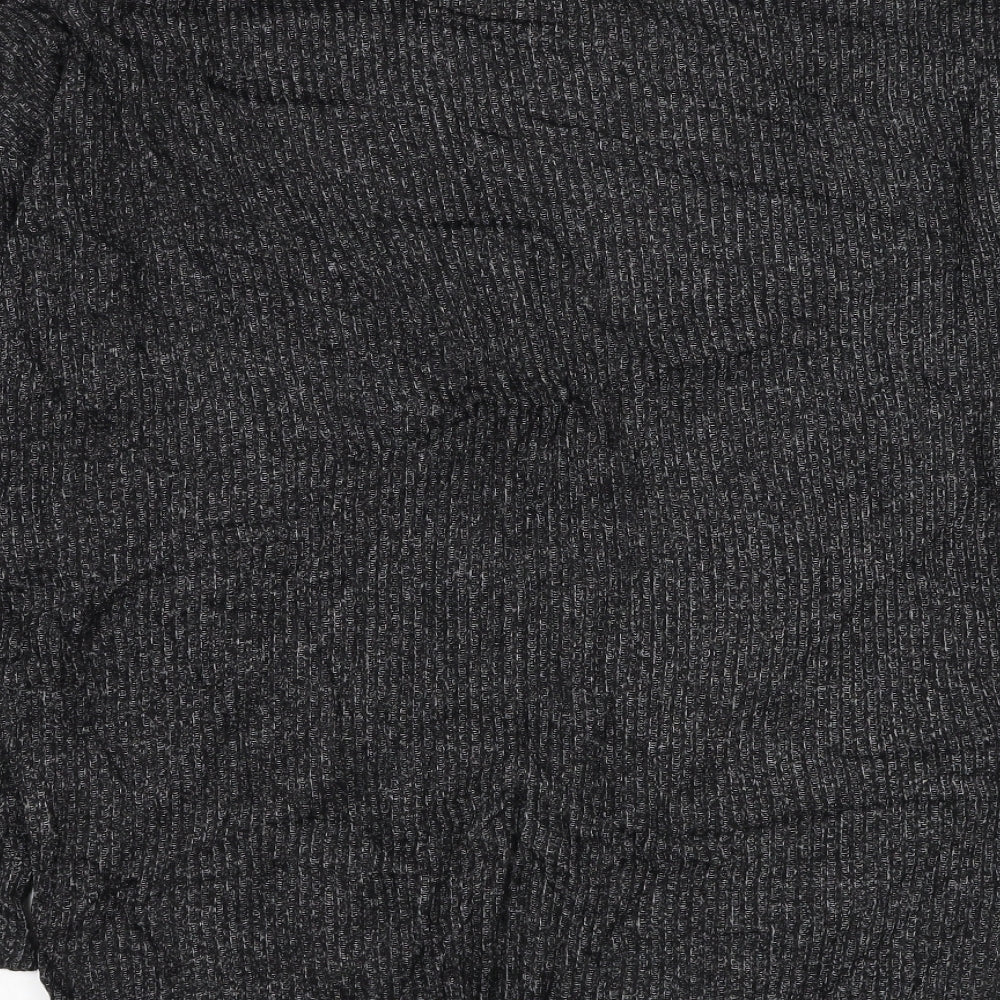 F&F Womens Black Mock Neck Viscose Pullover Jumper Size XS