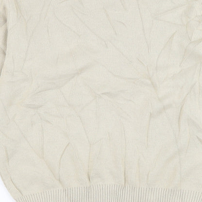 Womens UK Size M Merry Gold Beige Pullover Jumper