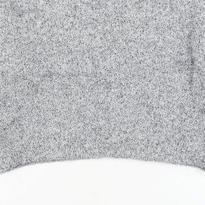 FOREVER 21 Womens Grey Round Neck Polyester Pullover Jumper Size S