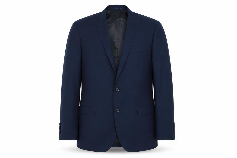 Mens UK Size 46 George Regular Blue Suit Jacket