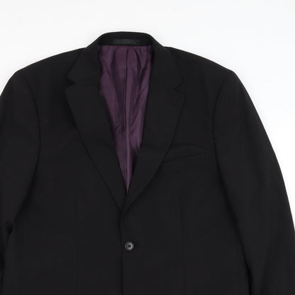 Mens UK Size 40 Greenwoods Regular Black Suit Jacket